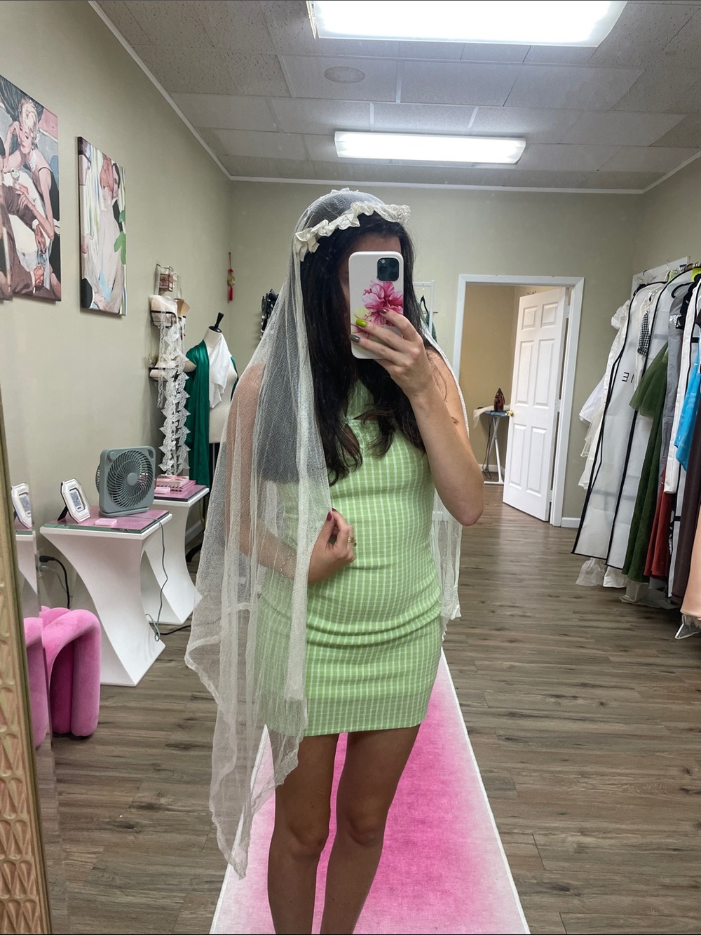 VINTAGE CAP VEIL!!